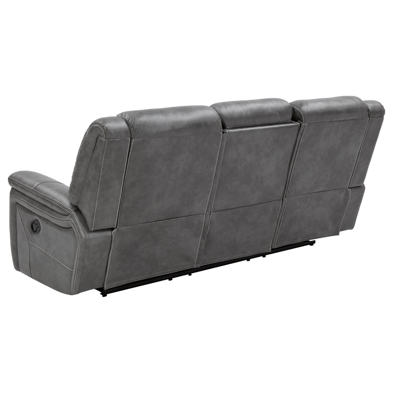 Conrad Upholstered Padded Arm Motion Sofa Grey - 650354