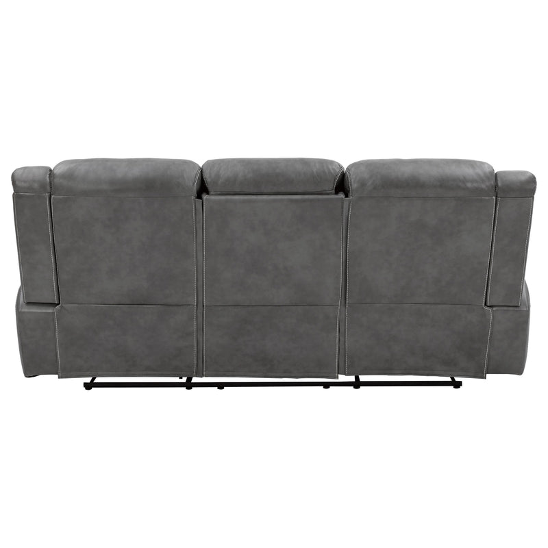 Conrad Upholstered Padded Arm Motion Sofa Grey - 650354