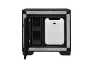 Soleil Charcoal Nightstand With Cooler And Speaker - SOLEIL-CHARCOAL-NS W/COOLER + SPKR