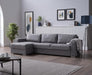 Cooper Sectional (Spar Light Gray) 2 Pieces - Gate FurnitureSleeper Sectional