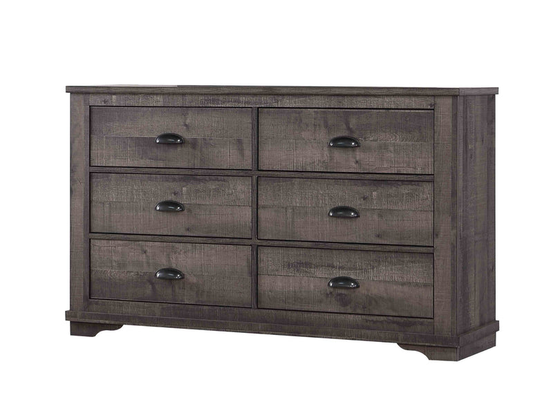 Coralee Gray Sleigh Bedroom Set - Lara FurnitureBedroom Set