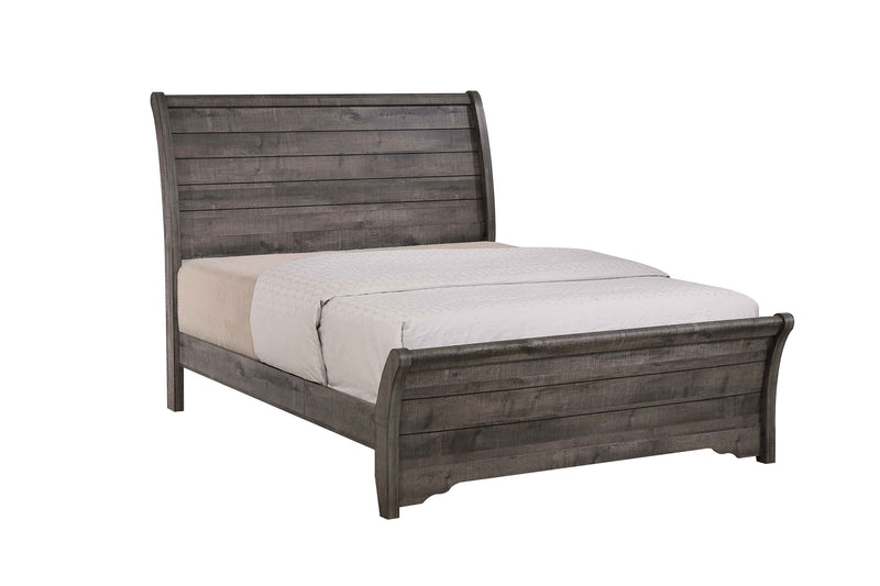 Coralee Gray Sleigh Bedroom Set - Lara FurnitureBedroom Set