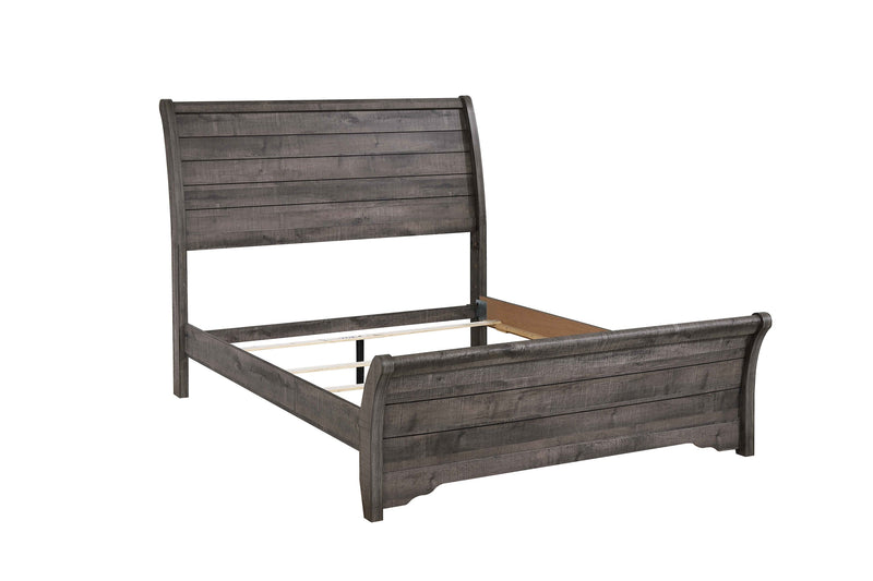 Coralee Gray Sleigh Bedroom Set - Lara FurnitureBedroom Set