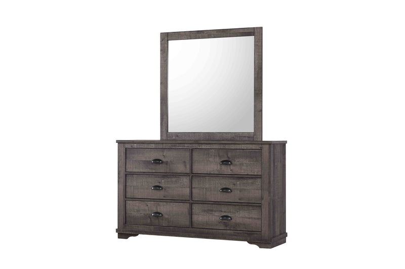 Coralee Gray Sleigh Bedroom Set - Lara FurnitureBedroom Set