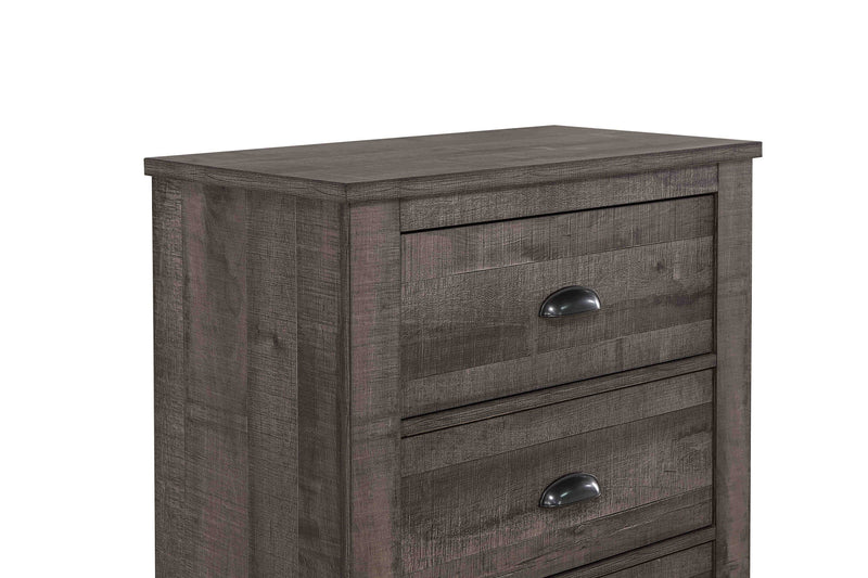 Coralee Gray Sleigh Bedroom Set - Lara FurnitureBedroom Set