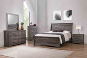 Coralee Gray Sleigh Bedroom Set - Lara FurnitureBedroom Set