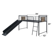 Cordelia Twin Loft Bed W/Slide - 38315