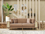 Cordoba Convertible Loveseat in Beige - 200-SER-COR-ANKA153-2