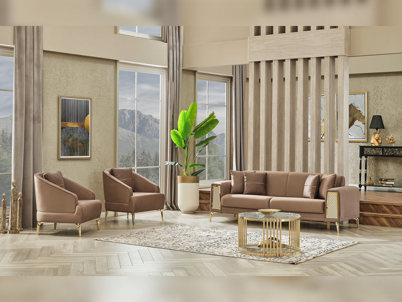 Cordoba Convertible Sofa in Beige - 200-SER-COR-ANKA153-3