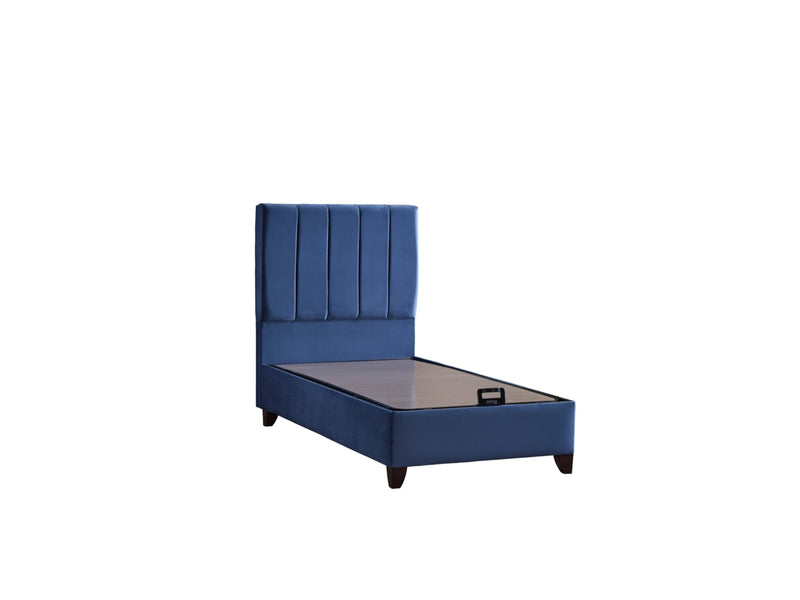 Cordoba Storage Bed With Headboard - Twin in Dusty Rose - 110-COR-L44-100-SBWHB