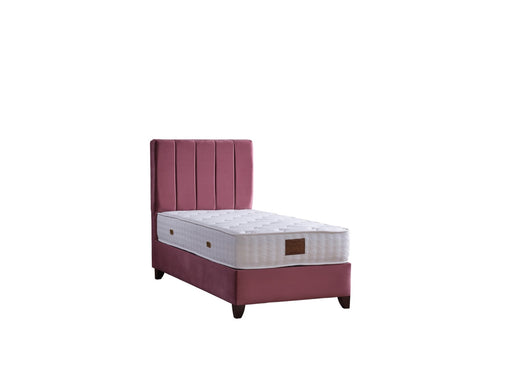Cordoba Storage Bed With Headboard - Twin in Dusty Rose - 110-COR-L44-100-SBWHB