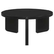 Cordova 3-piece Solid Wood Coffee and End Table Set Black - 709678-S3