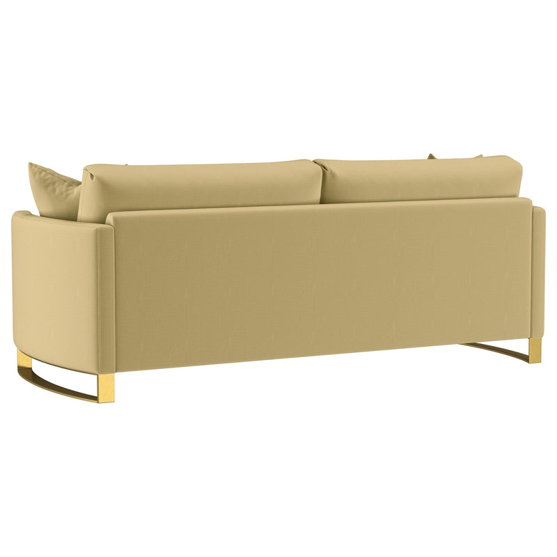 Corliss 2-piece Velvet Upholstered Sofa Set Camel - 508824-S2