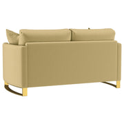 Corliss 2-piece Velvet Upholstered Sofa Set Camel - 508824-S2