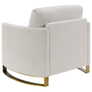 Corliss 3-piece Upholstered Arched Arm Sofa Set Beige - 508821-S3
