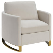 Corliss 3-piece Upholstered Arched Arm Sofa Set Beige - 508821-S3