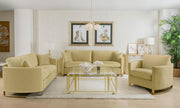 Corliss 3-piece Velvet Upholstered Sofa Set Camel - 508824-S3