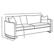 Corliss 3-piece Velvet Upholstered Sofa Set Camel - 508824-S3