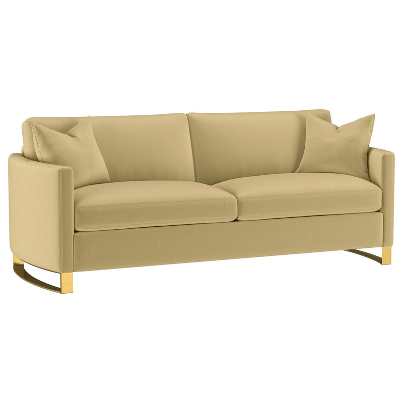 Corliss 3-piece Velvet Upholstered Sofa Set Camel - 508824-S3