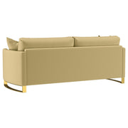 Corliss 3-piece Velvet Upholstered Sofa Set Camel - 508824-S3
