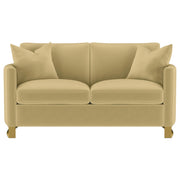 Corliss 3-piece Velvet Upholstered Sofa Set Camel - 508824-S3