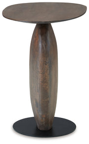 Cormmet Brown/Black Accent Table - A4000612