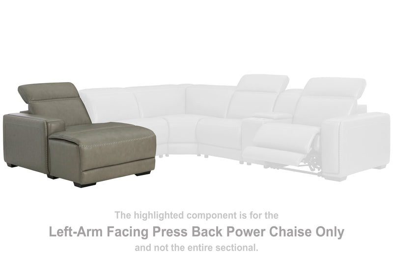 Correze Left-Arm Facing Press Back Power Chaise - U9420279 - Lara Furniture