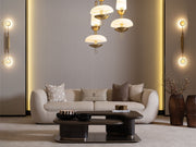 Corte 4-pieces (Four Seater lounge Sofa & 1 Four Seater Sofa &  2 Chair) Livingroom in Cream - 200-GAB-COR-4L411