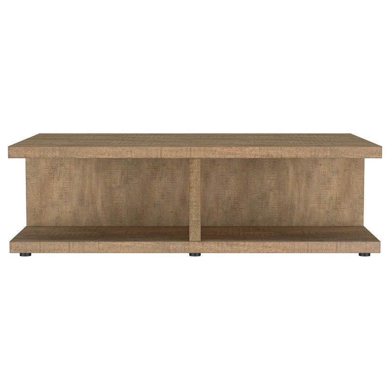 Cortona Square Engineered Wood Cocktail Coffee Table Mango - 706178