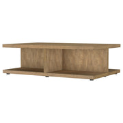 Cortona Square Engineered Wood Cocktail Coffee Table Mango - 706178