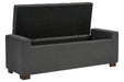 Cortwell Gray Storage Bench - Gate FurnitureAccent Bench