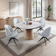 Corwin Round Dining Table W/Ceramic Top - DN05465
