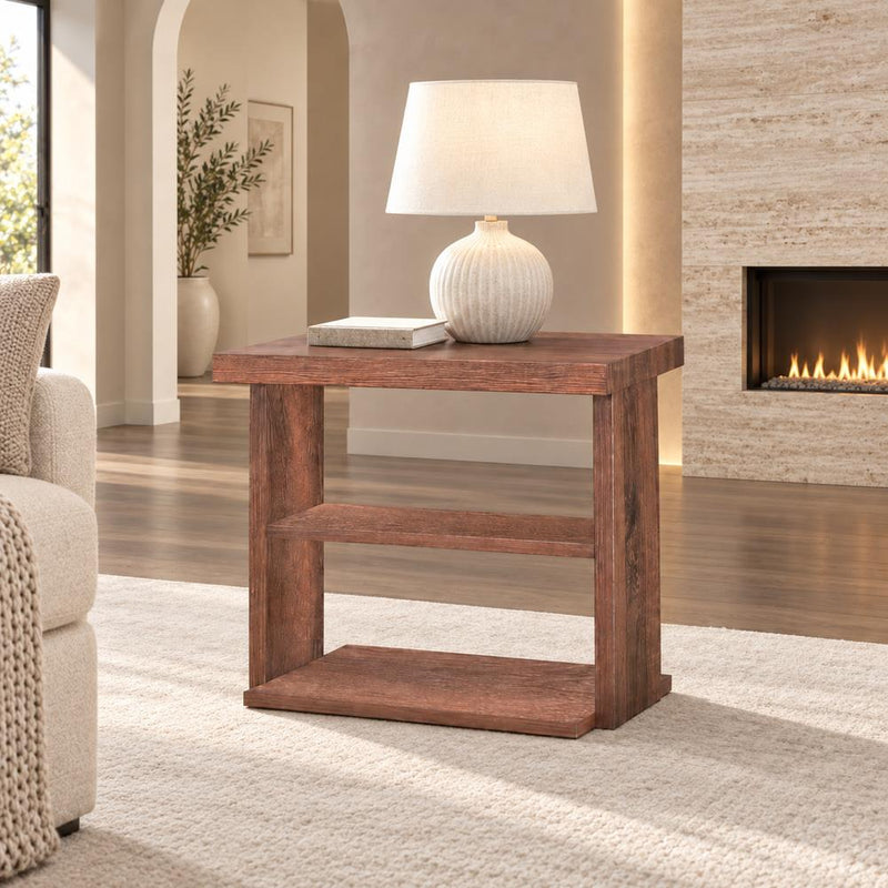 Costa - 3 PC Brown Coffee Table Set, Coffee Table and 2 End Tables - T185-3PC-Set