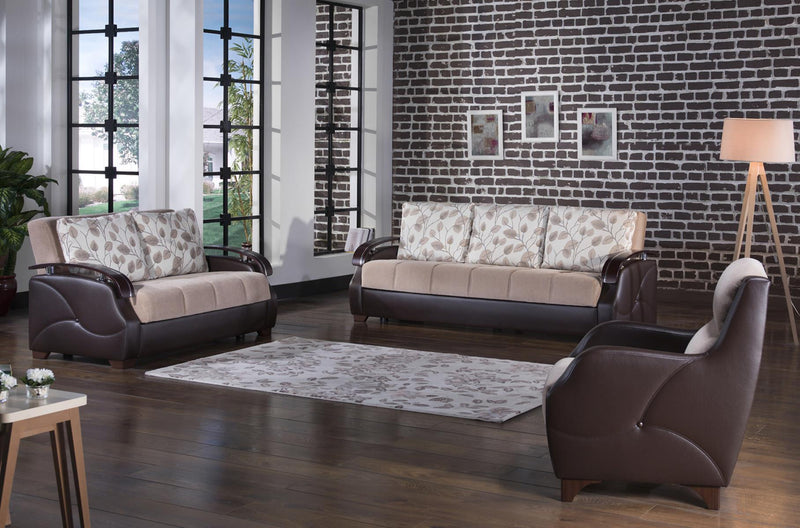 Costa 3 Seat Sleeper (Armoni Vizon) 1 Piece - Lara FurnitureSleeper Sofa