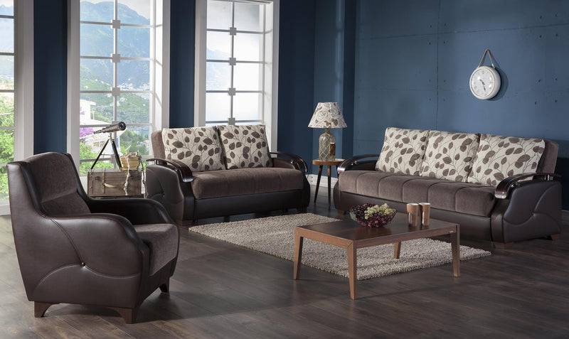 Costa Sleeper (Armoni Brown) Living Room Set - Lara FurnitureLiving Room Set