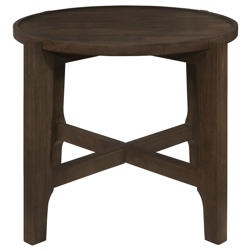 Cota 2-piece Solid Wood Coffee and End Table Set Dark Brown - 708288-S2