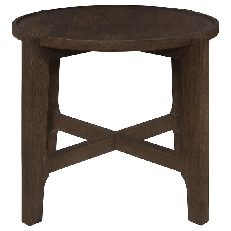 Cota 2-piece Solid Wood Coffee and End Table Set Dark Brown - 708288-S2