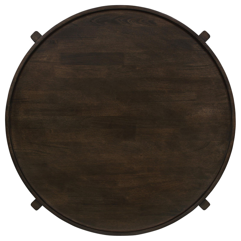 Cota 3-piece Solid Wood Coffee and End Table Set Dark Brown - 708288-S3