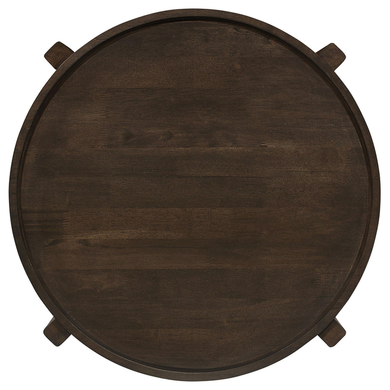 Cota 3-piece Solid Wood Coffee and End Table Set Dark Brown - 708288-S3