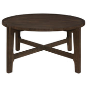 Cota 3-piece Solid Wood Coffee and End Table Set Dark Brown - 708288-S3