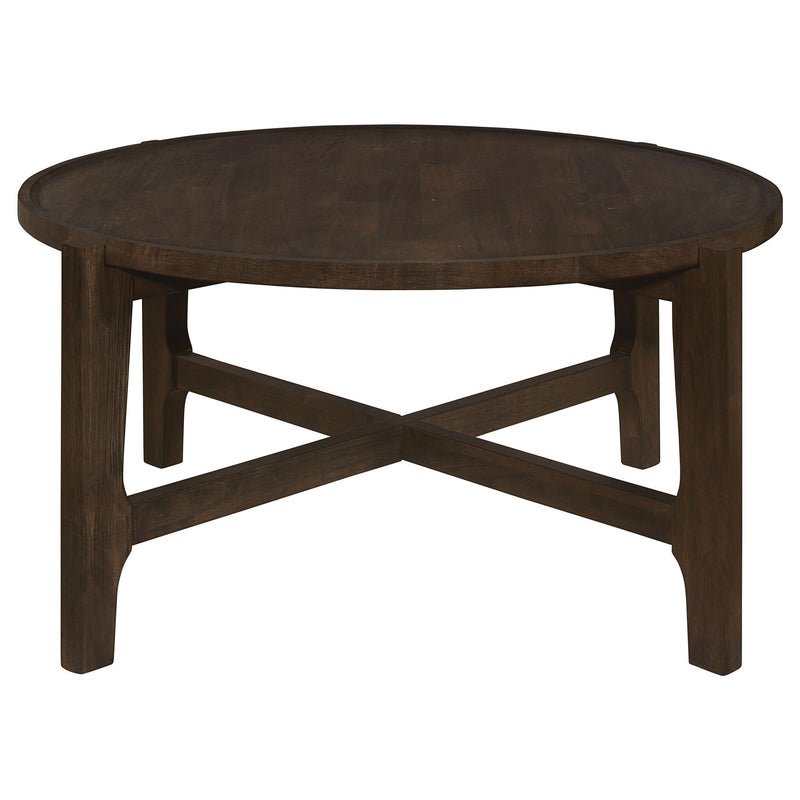 Cota 3-piece Solid Wood Coffee and End Table Set Dark Brown - 708288-S3