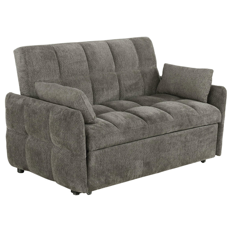 Cotswold Upholstered Convertible Sleeper Sofa Bed Dark Grey - 508308