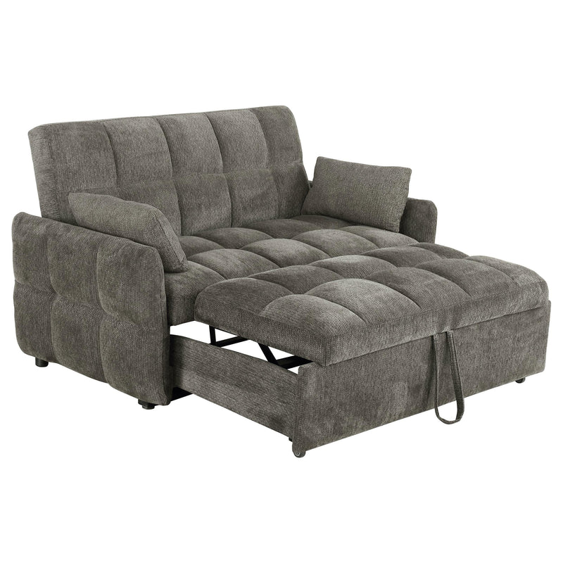 Cotswold Upholstered Convertible Sleeper Sofa Bed Dark Grey - 508308