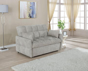 Cotswold Upholstered Convertible Sleeper Sofa Bed Light Grey - 508307