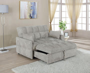 Cotswold Upholstered Convertible Sleeper Sofa Bed Light Grey - 508307