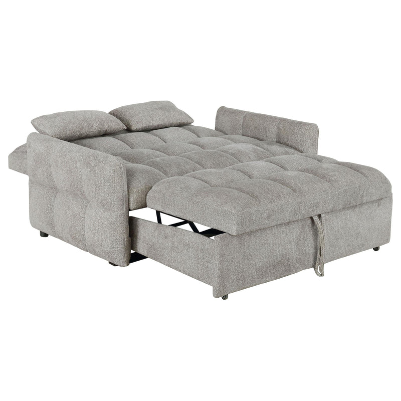 Cotswold Upholstered Convertible Sleeper Sofa Bed Light Grey - 508307