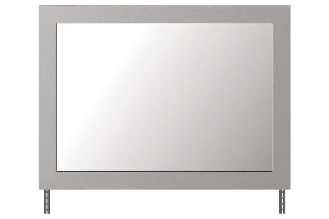 Cottonburg Light Gray/White Bedroom Mirror - Gate FurnitureMirror