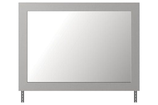 Cottonburg Light Gray/White Bedroom Mirror - Gate FurnitureMirror