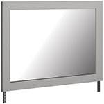 Cottonburg Light Gray/White Bedroom Mirror - Gate FurnitureMirror