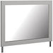 Cottonburg Light Gray/White Bedroom Mirror - Gate FurnitureMirror